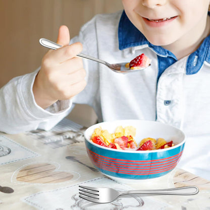 Kinderbesteck Edelstahl Set Löffel Messer Gabel ab 3 Jahre 8er Set