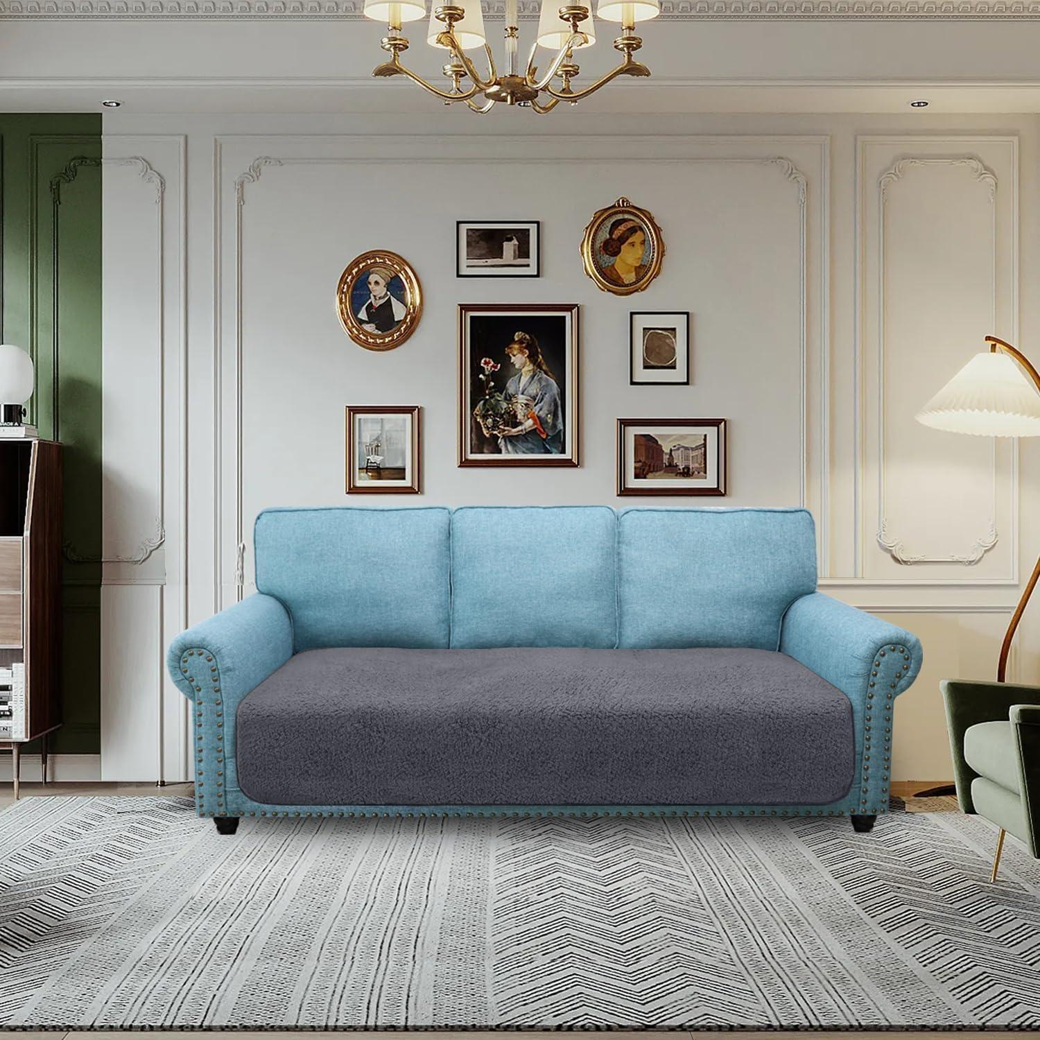 Granbest Weicher Dicker Sofa Sitzkissenbezug rutschfest
