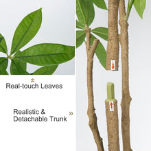 152cm Künstliche Glückskastanie Pachira Aquatica im Topf