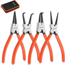 Sprengringzangensatz 4tlg. Sicherungsringzange Set 180mm Tasche