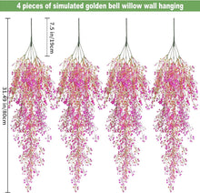 Künstliche Hängeblumen 80cm Rosa 4er Pack Outdoor Haus