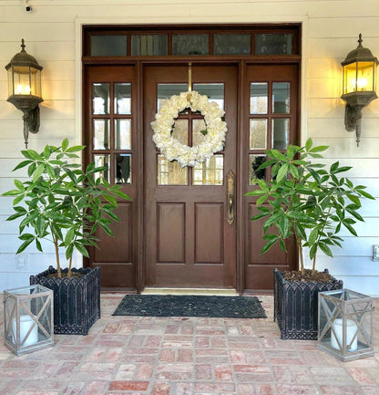 Kunstpflanze Glückskastanie 120cm mit Topf Dekopflanze Grün