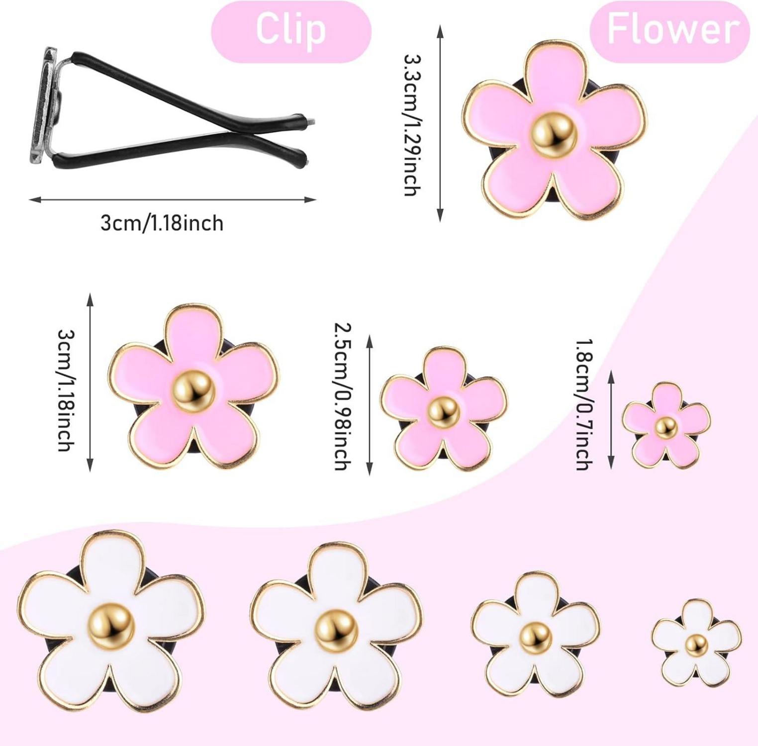 8er Pack Gänseblümchen Auto Lufterfrischer Clip Set