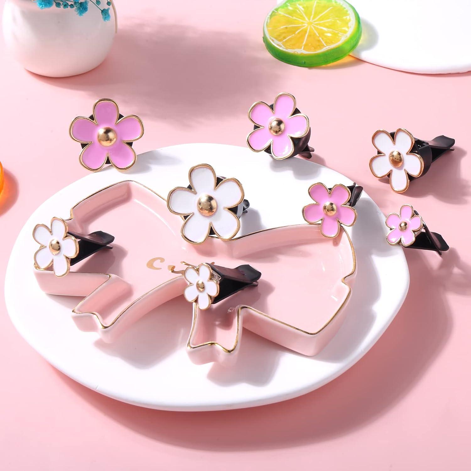 Gänseblümchen Blume Auto Lufterfrischer Clip 8er Set Aromatherapie