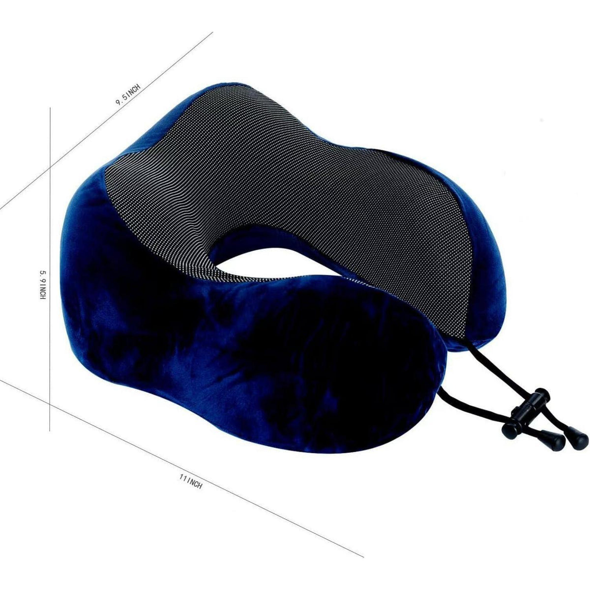 Memory Foam Reisekissen mit 360° Kopfstütze – Blau