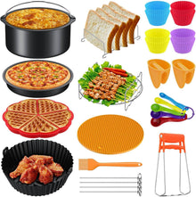 8 Zoll Heißluftfritteuse Zubehör Set für 4.2-6.8L Airfryer
