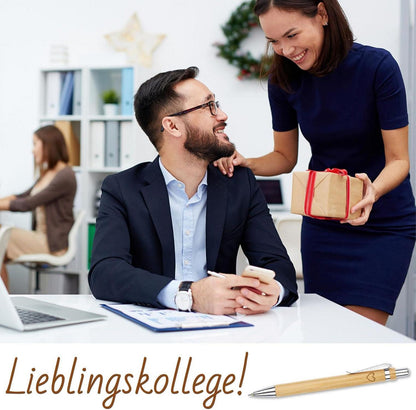 Sinseike Kugelschreiber Holzbox Gravur Geschenk Nachhaltig Kollegen Freunde