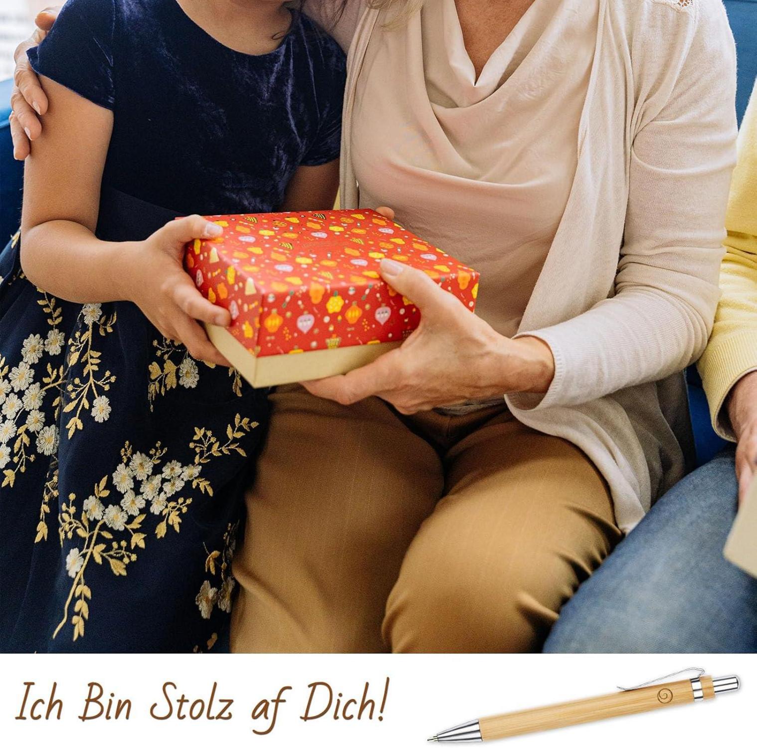 Kugelschreiber Holzbox Gravur Geschenk Kollegen Freunde Familie inkl. Geschenkschachtel
