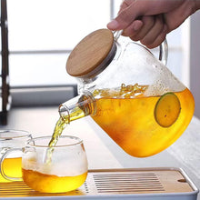 HwaGui Teekanne aus Glas 1,6L mit Metallsieb und