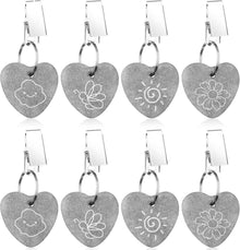 Tischdeckenbeschwerer Set 8-tlg. für Draußen, Marmor Design