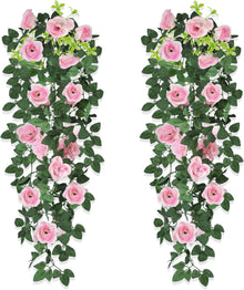 Künstliche Hängeblumen 2er Set 95cm Hochzeit Garten Outdoor Deko