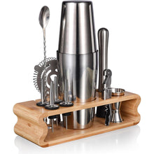 Silbernes Cocktail Shaker Set Edelstahl 550ML/750ML 12-Tlg