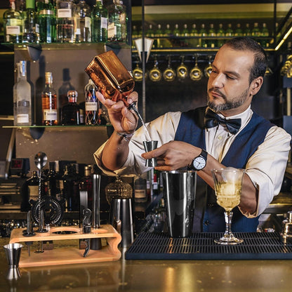 Graues Cocktail Shaker Set Edelstahl 550ML/750ML 12-Teilig