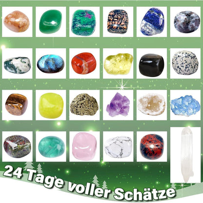 Edelstein Adventskalender 2024 | 24 Natürliche Kristalle