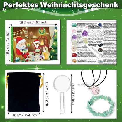 Edelstein Adventskalender 2024 | 24 Natürliche Kristalle