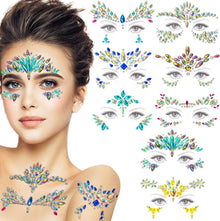 Glitzersteine Gesicht Festival Outfit Selbstklebend Strasssteine