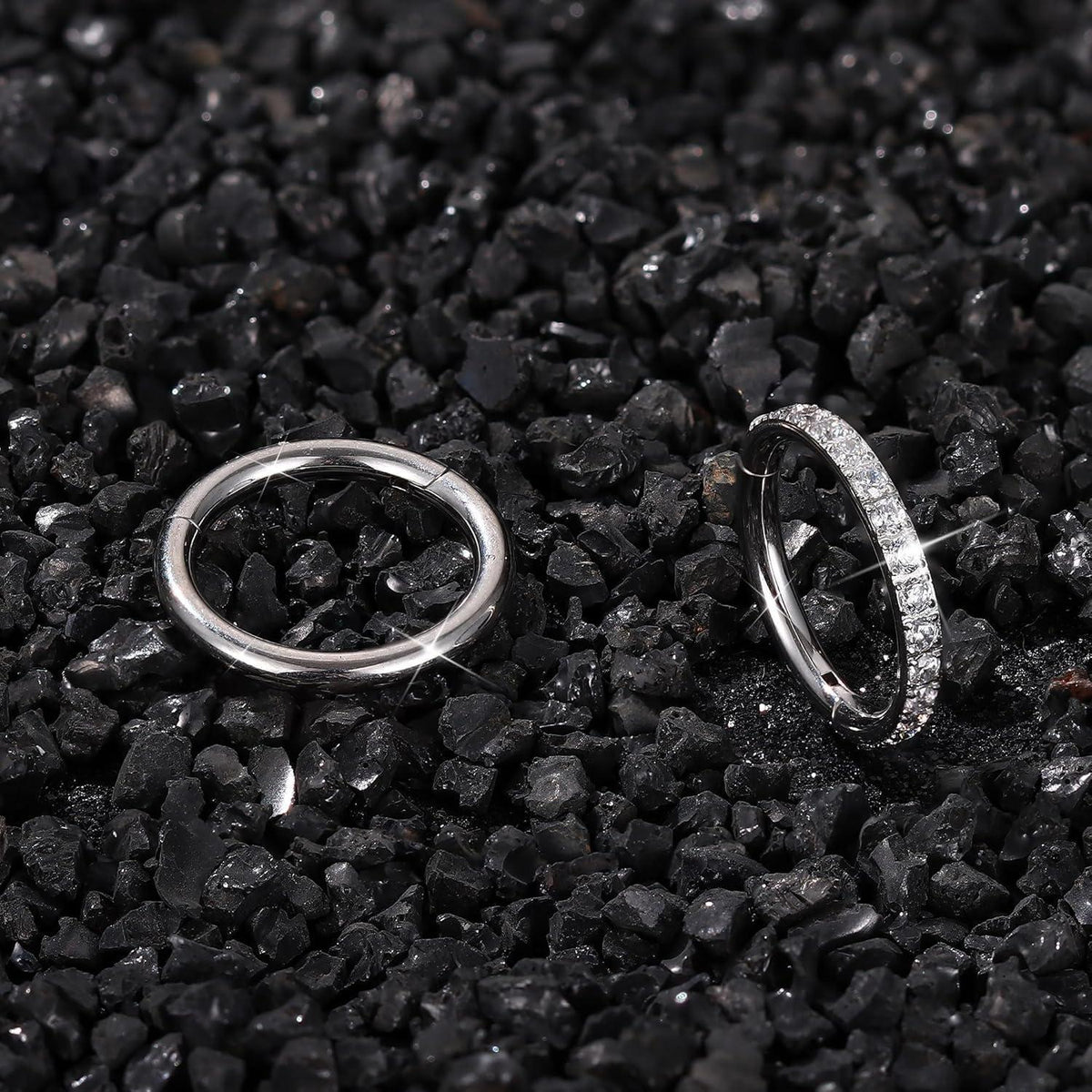 Bauchnabelpiercing Hoop Bananabells 2er Set Chirurgenstahl Klickverschluss