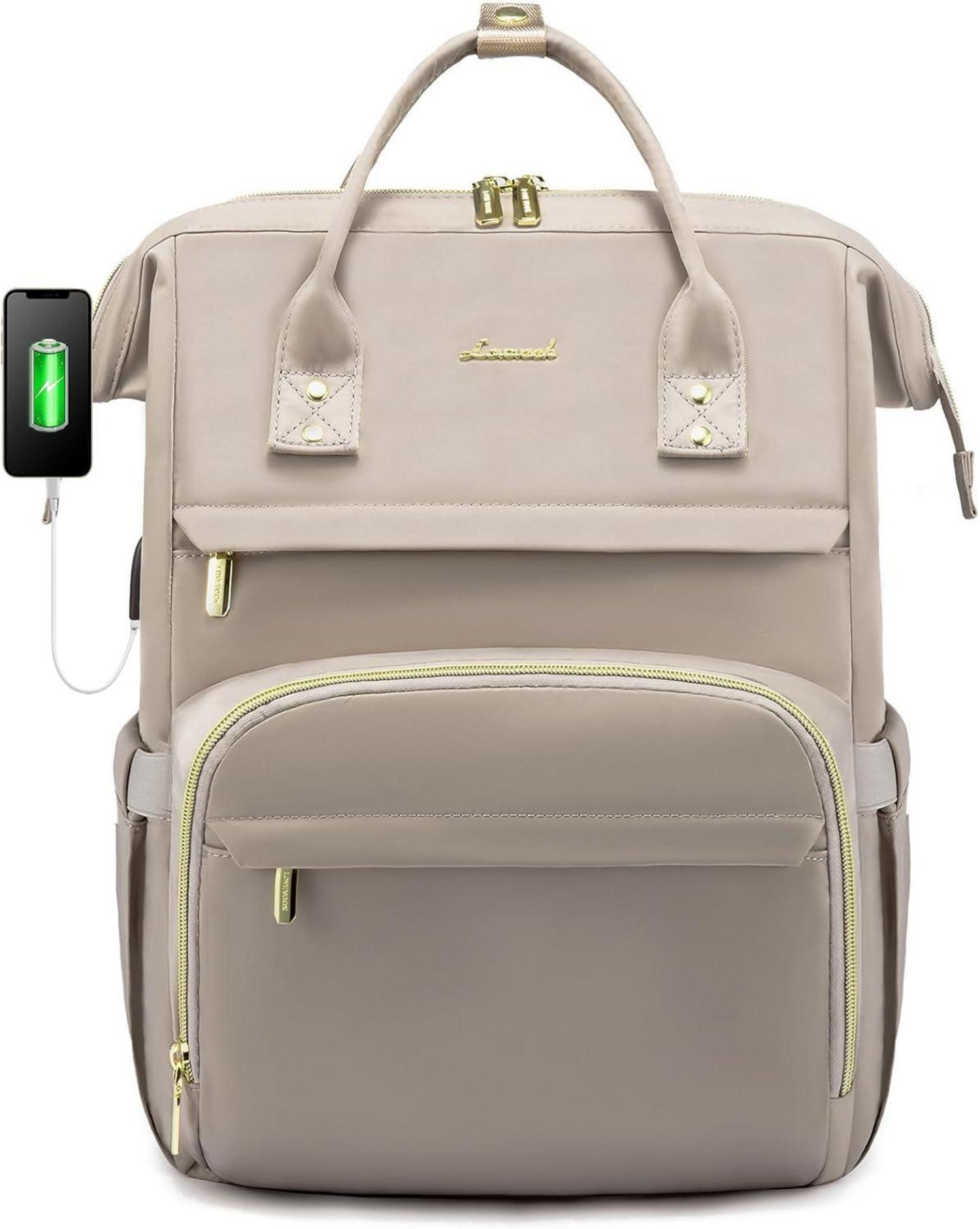Damen Laptoprucksack Wasserdicht 15,6 Zoll Groß Business Rucksack