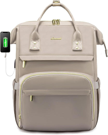 Damen Laptoprucksack Wasserdicht 15,6 Zoll Groß Business Rucksack
