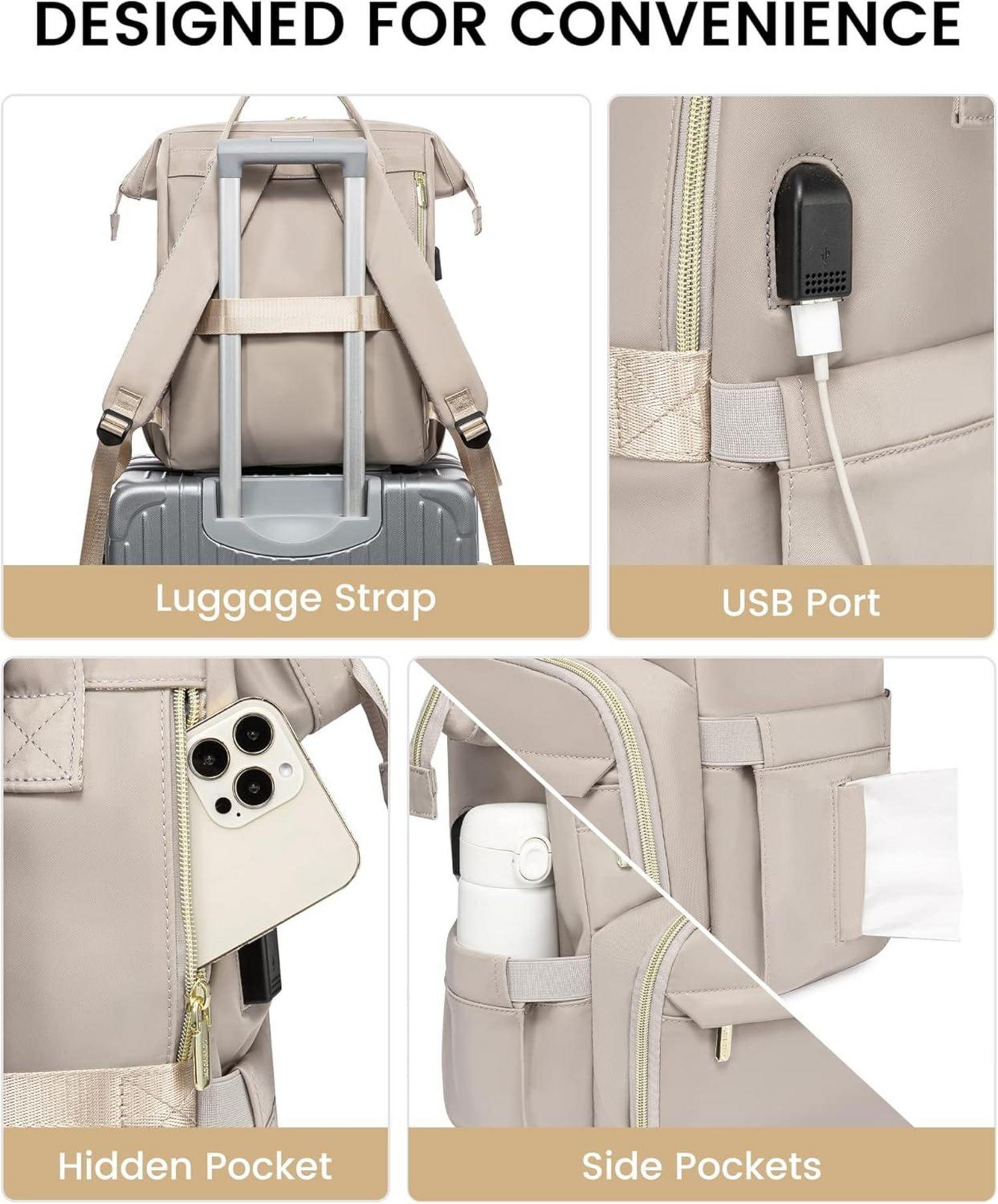 Damen Laptoprucksack 15,6 Zoll Wasserdicht Business Rucksack