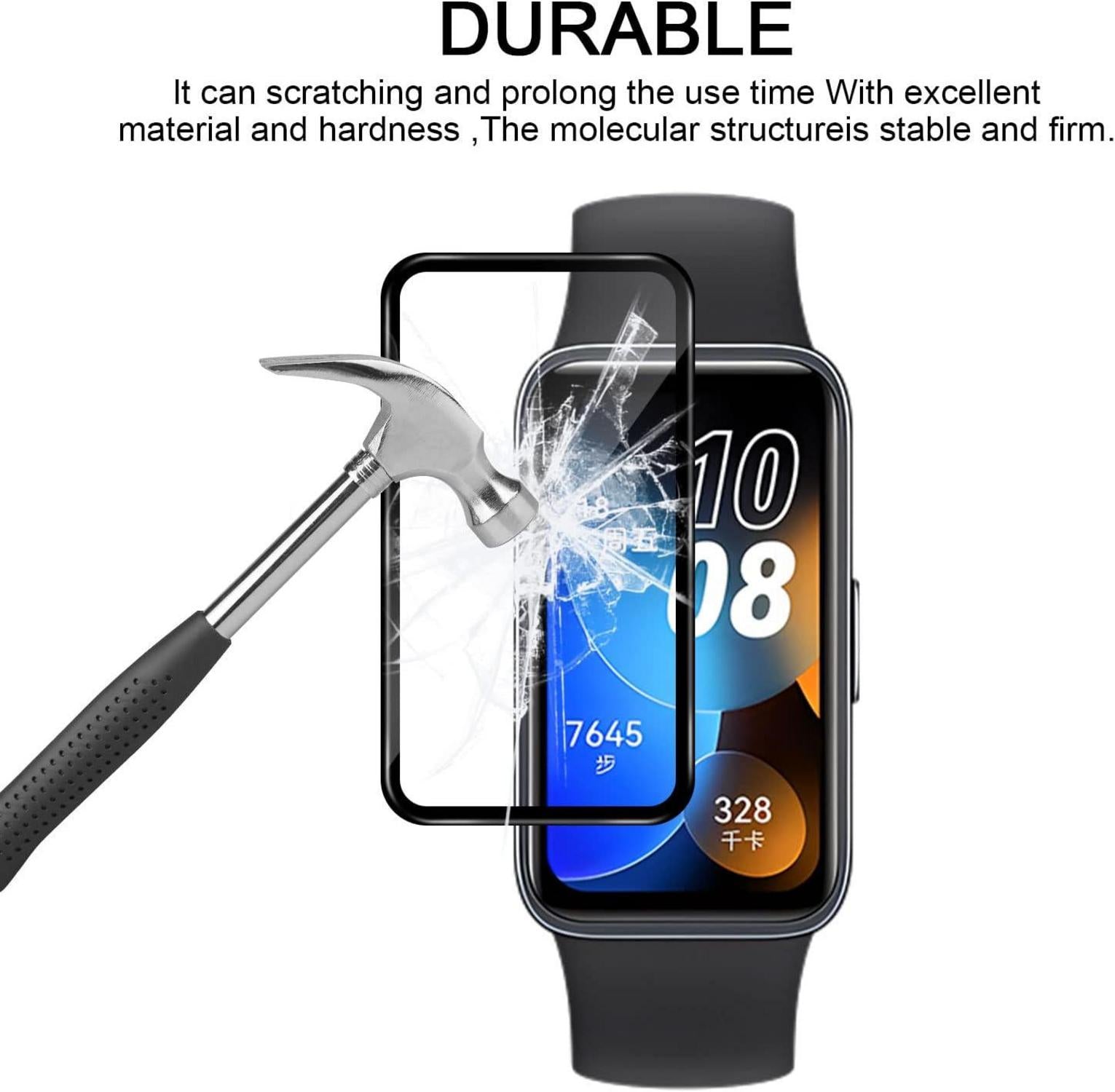 3er Pack Huawei Band 8/9 Schutzfolie 3D Displayfolie Klar