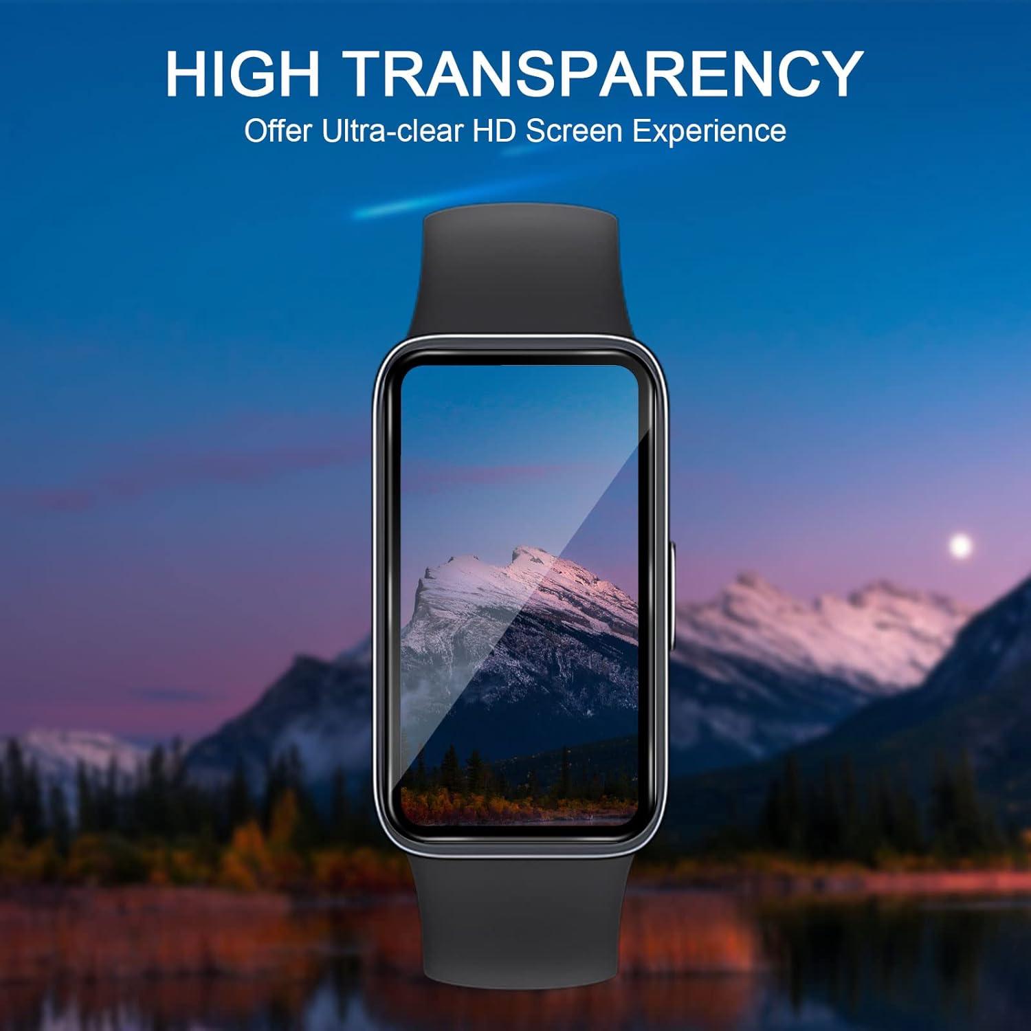 3x QULLOO Displayschutzfolie Huawei Band 8/9 3D Full-Screen Panzerglas Klar