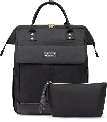 Großer Laptop Rucksack Damen 17.3 Zoll Wasserdicht Daypack mit