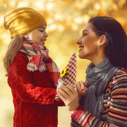 Herbst Wichtel Figuren 2er Set Tomte Dekoration Handgemachte