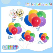 Luftballon Girlande Set Regenbogen 120 Stück Deko Geburtstag