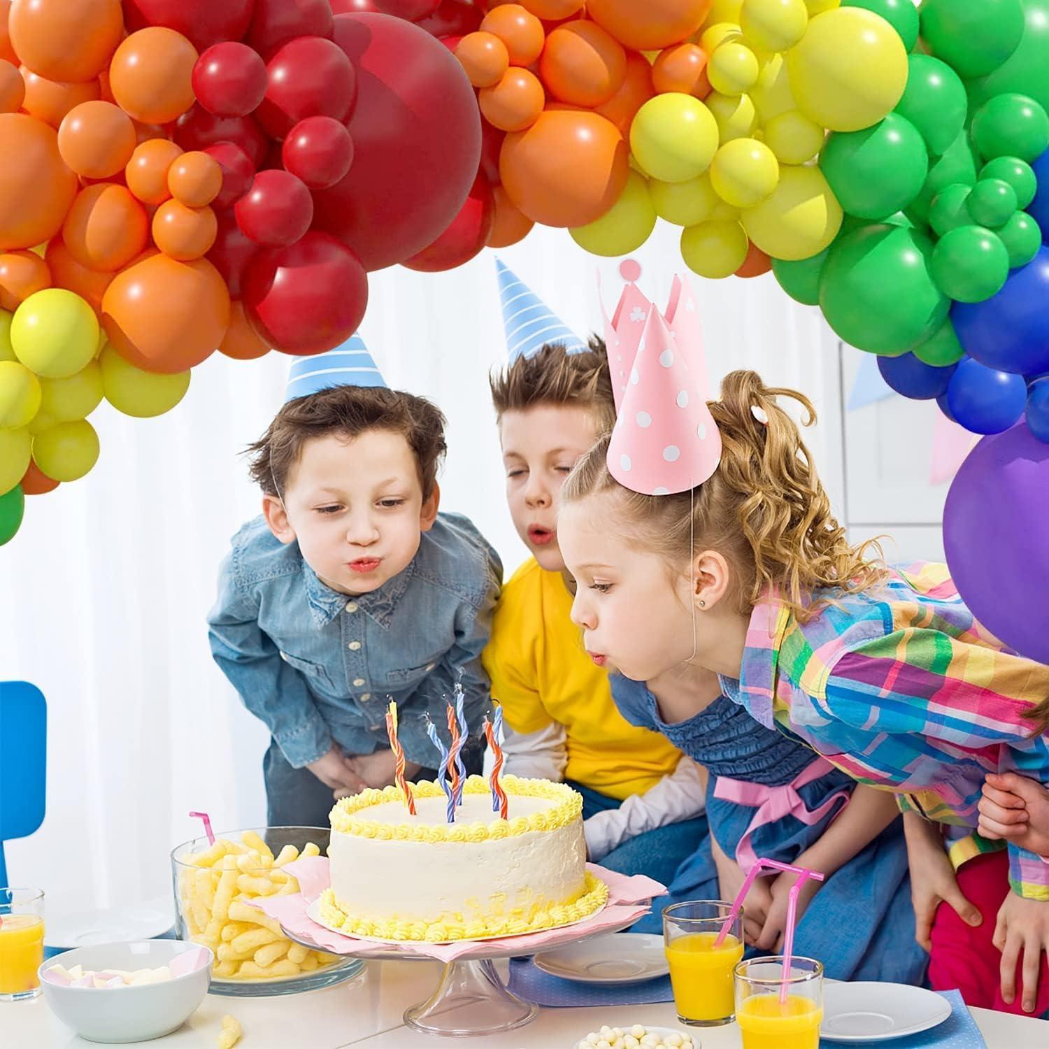 120x Luftballons Set bunt 5 10 12 18 Zoll Girlande Regenbogen für Hochzeit Party