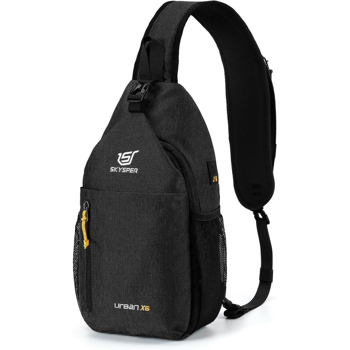 Leichte wasserfeste Sling Bag mit Kopfhörerloch für Damen & Herren