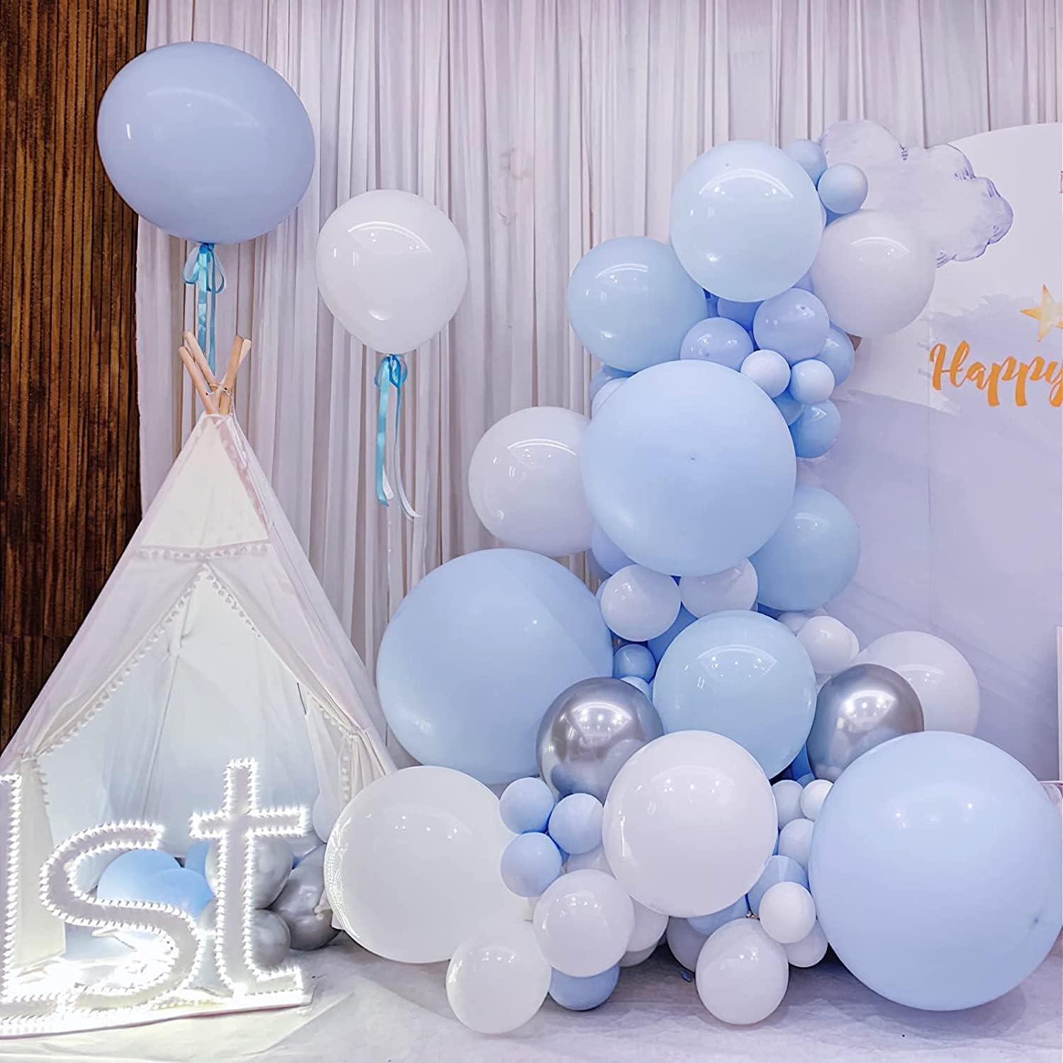 Luftballon Girlande Blau 120 Stück Set Party Deko Kit