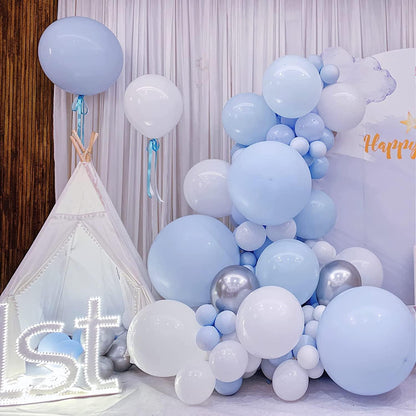Luftballon Girlande Blau 120 Stück Set Party Deko Kit