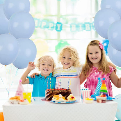120x Luftballons Set Blau 5 10 12 18 Zoll Ballon Girlande Deko
