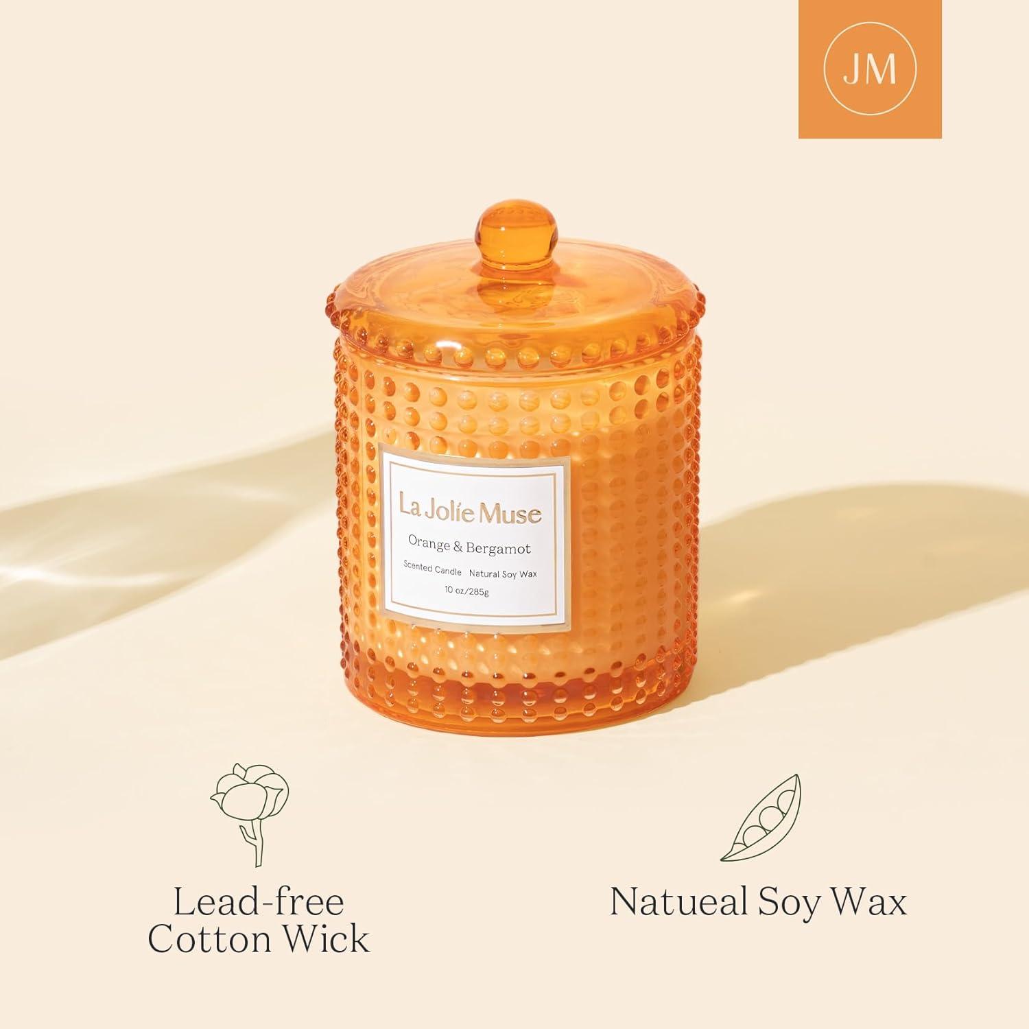 Duftkerze Orange Bergamotte 285g Sojawachs Glas Luxus Geschenk 75