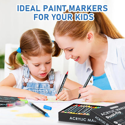 Acrylstifte Wasserfest 48 Farben Steinmalerei Acrylic Paint Marker für