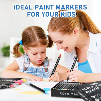 Acrylstifte für Steine wasserfest Paint Markers 60 Farben Acrylic