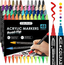 Acrylstifte wasserfest 48 Farben Steine Bemalen Acrylfarben stifte