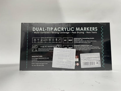 Acrylstifte 48 Farben wasserfest Acrylfarben Marker für Steine Bemalen