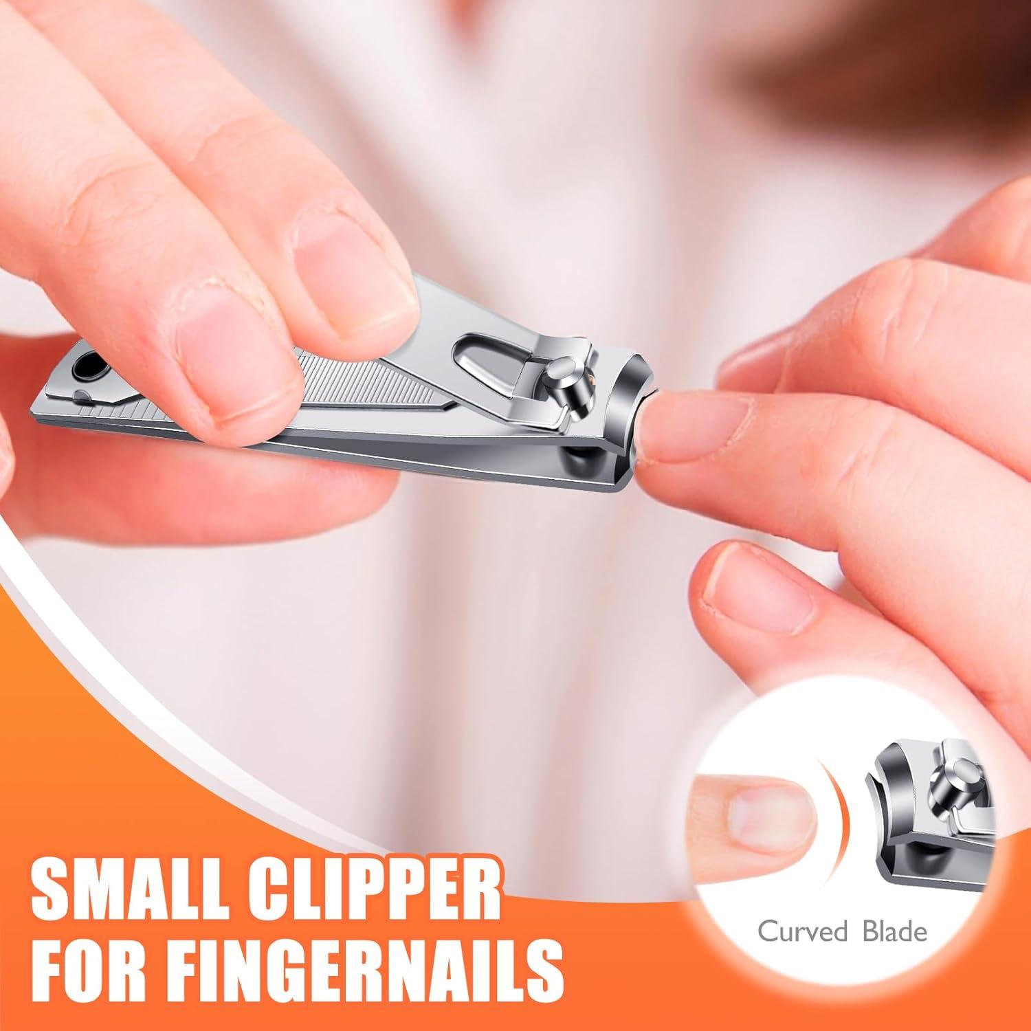 Nagelknipser-Set aus Edelstahl mit 8 Stück für Fußnägel und