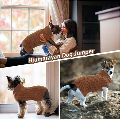 Hundepullover Stricken Weich Warm Revers Hunde Pulli Yorkshire