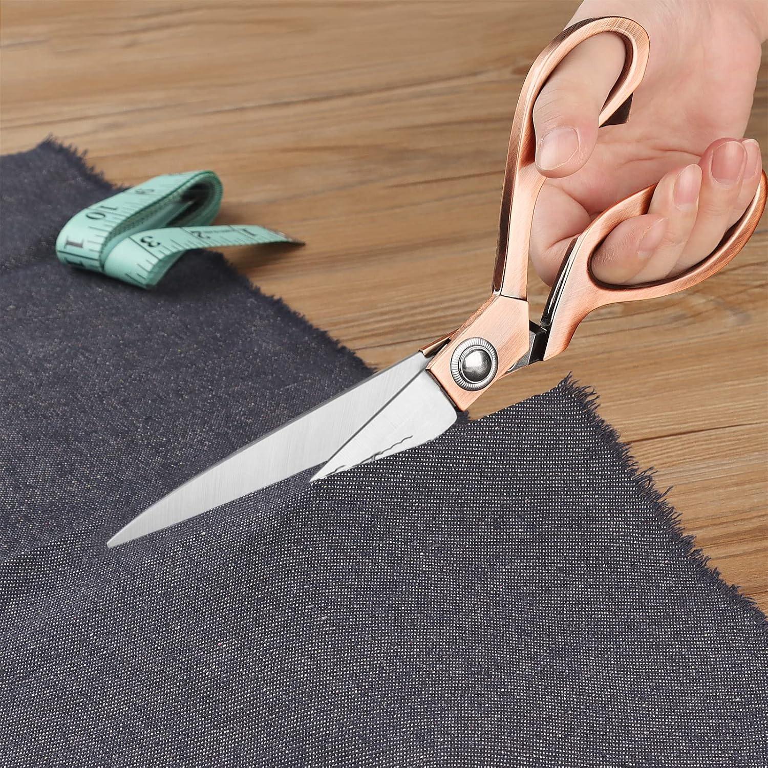 Hochleistungs-Nähschere 24cm Edelstahl-Kupfer Stoff-Leder-Schneiderei