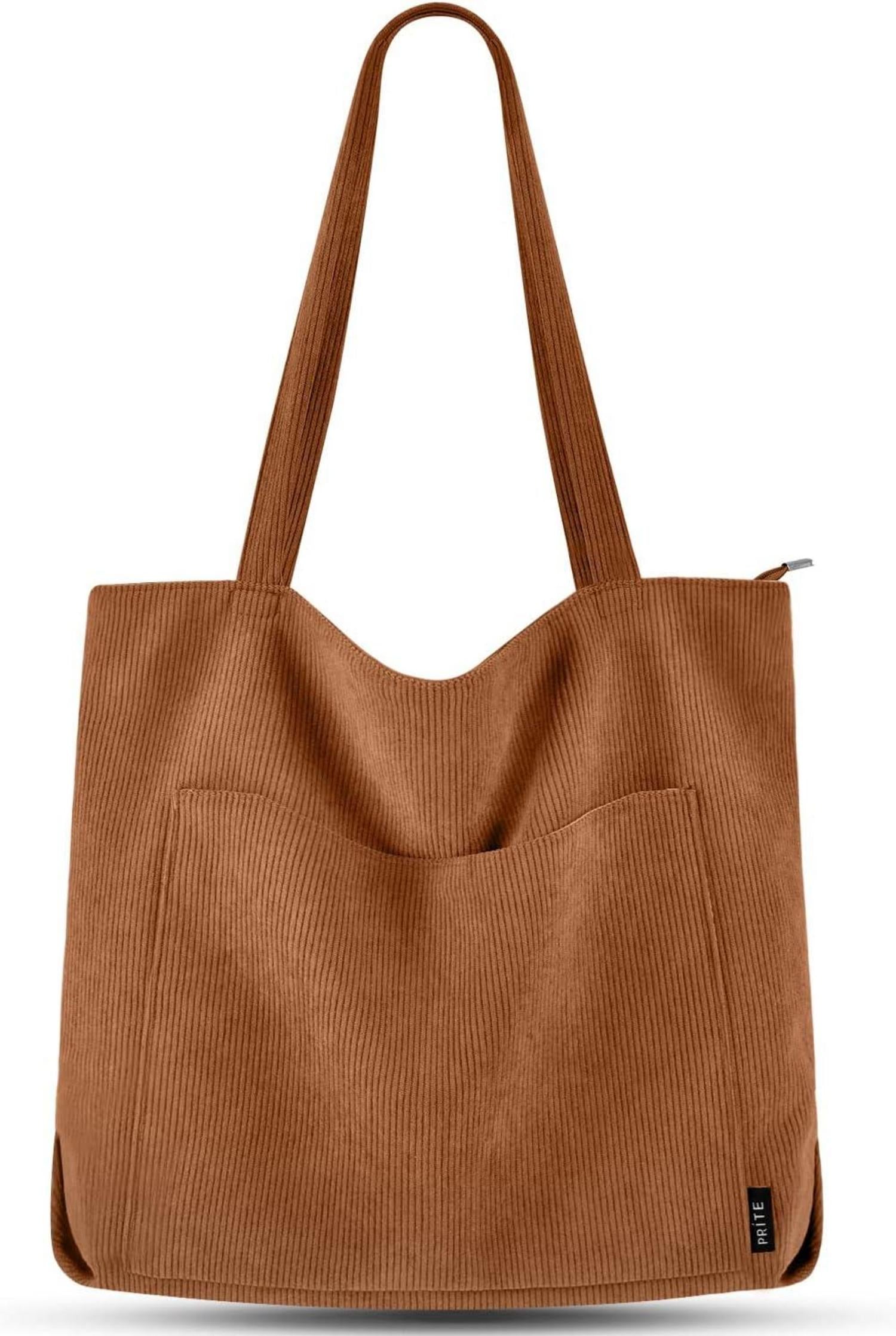 Handtasche Damen Tote Bag Shopper Umhängetasche Beuteltasche Brown