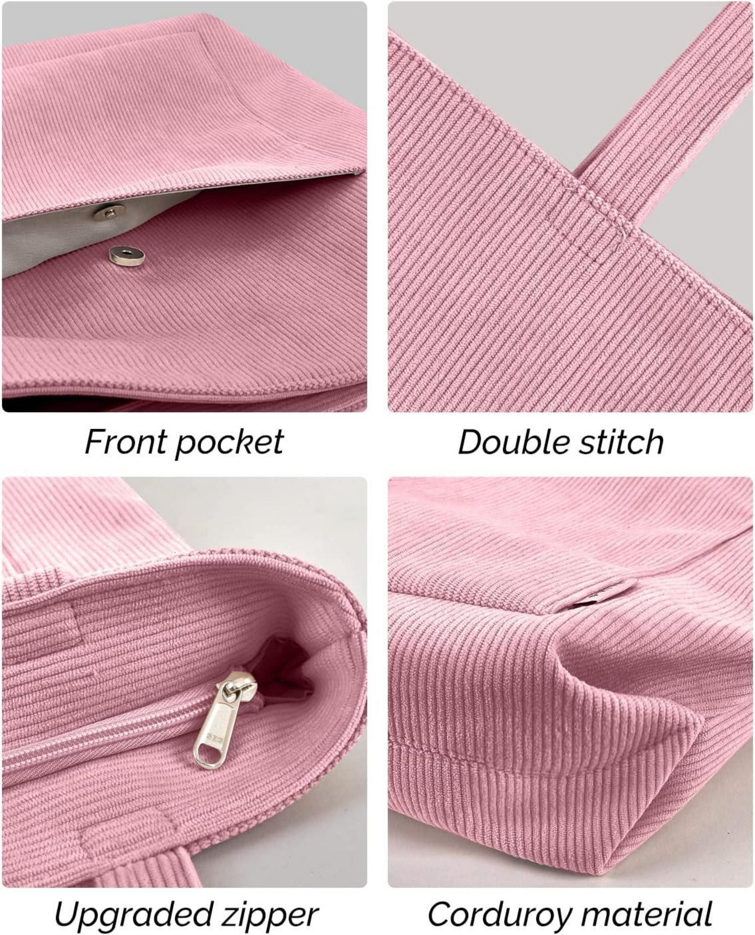 Damen Handtasche Tote Bag Shopper Umhängetasche Cord Beuteltasche