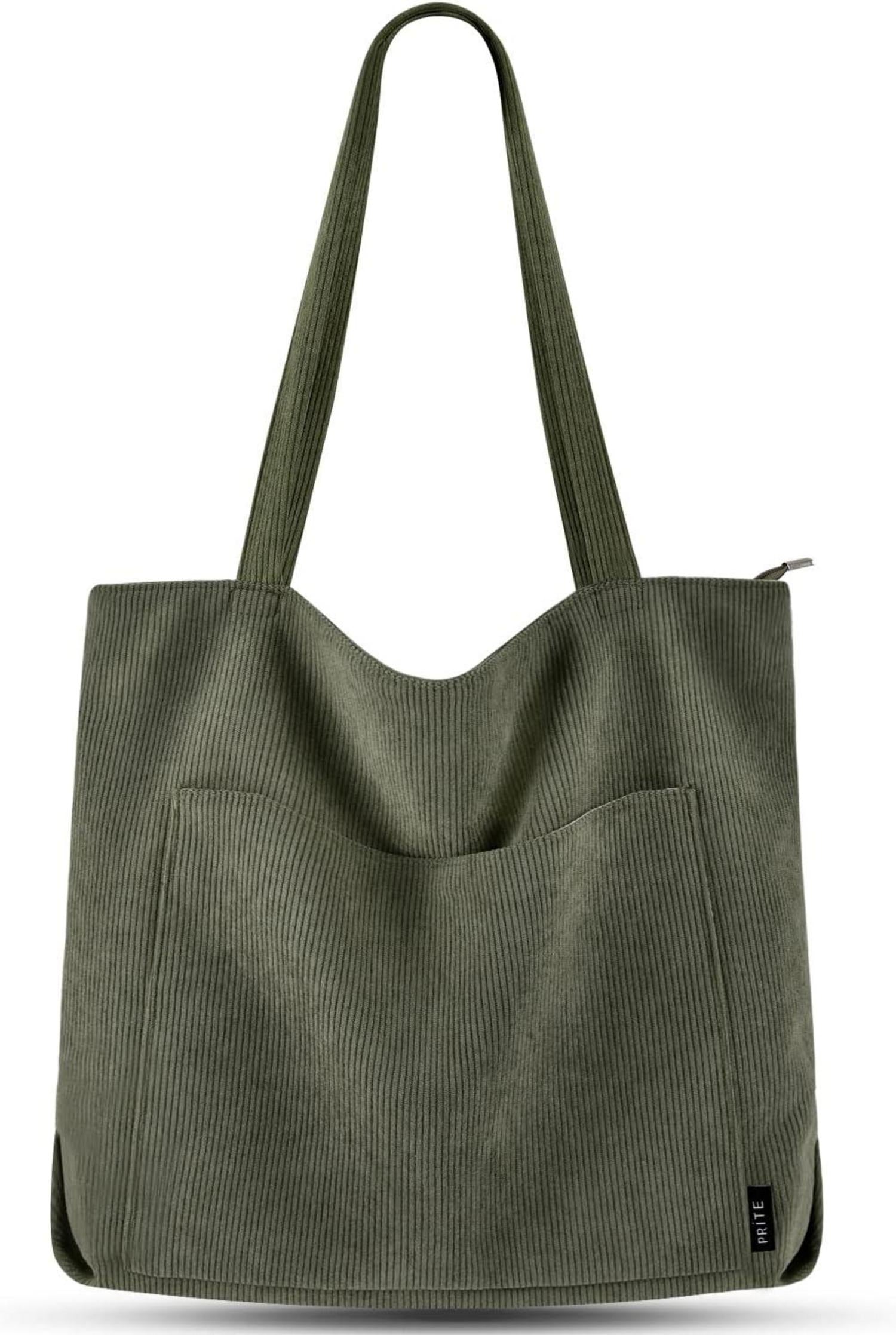 Handtasche Damen Groß Cord Umhängetasche Beuteltasche