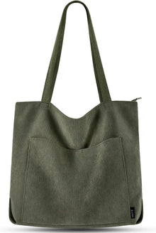 Handtasche Damen Groß Cord Umhängetasche Beuteltasche