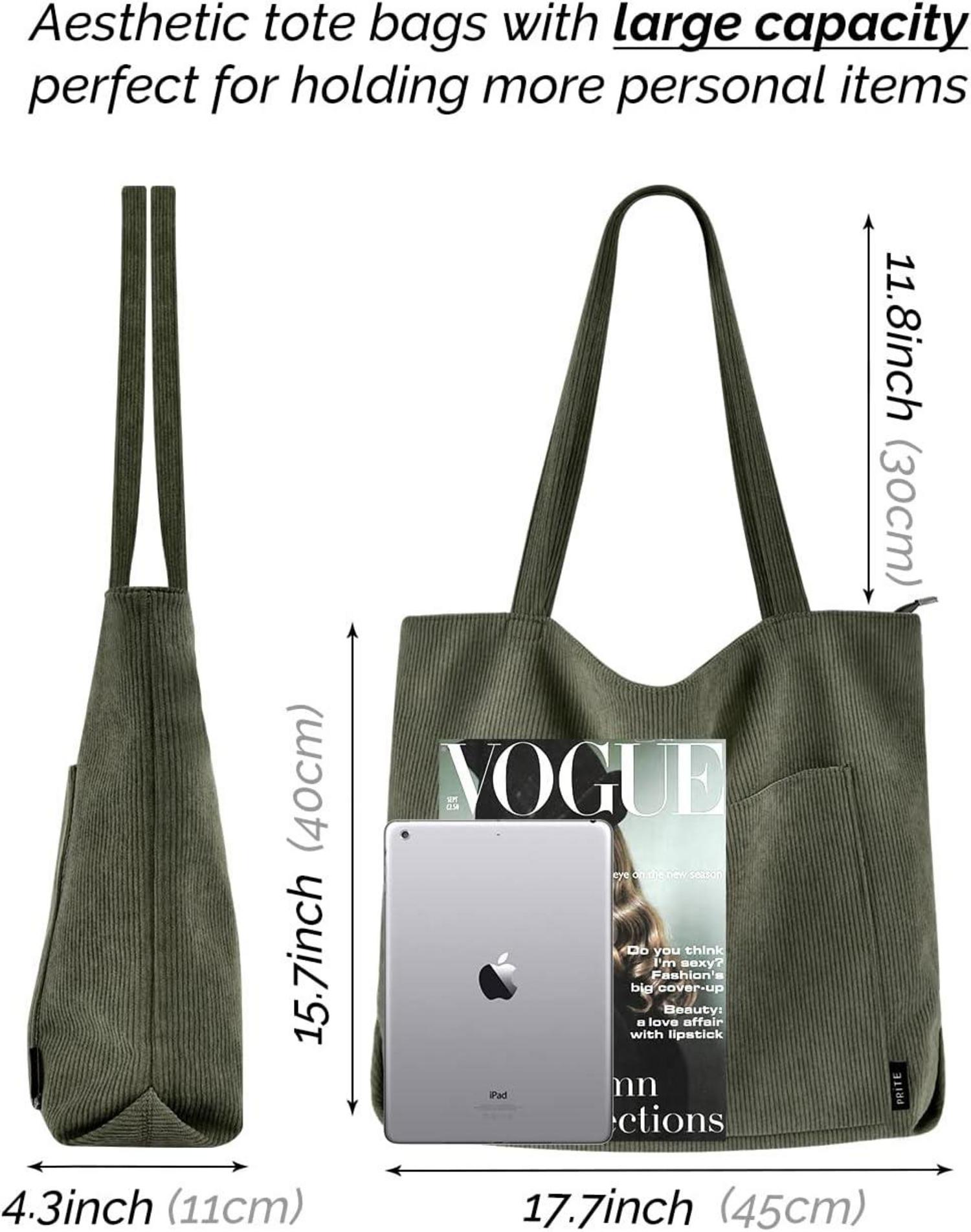 Handtasche Damen Groß Cord Umhängetasche Beuteltasche