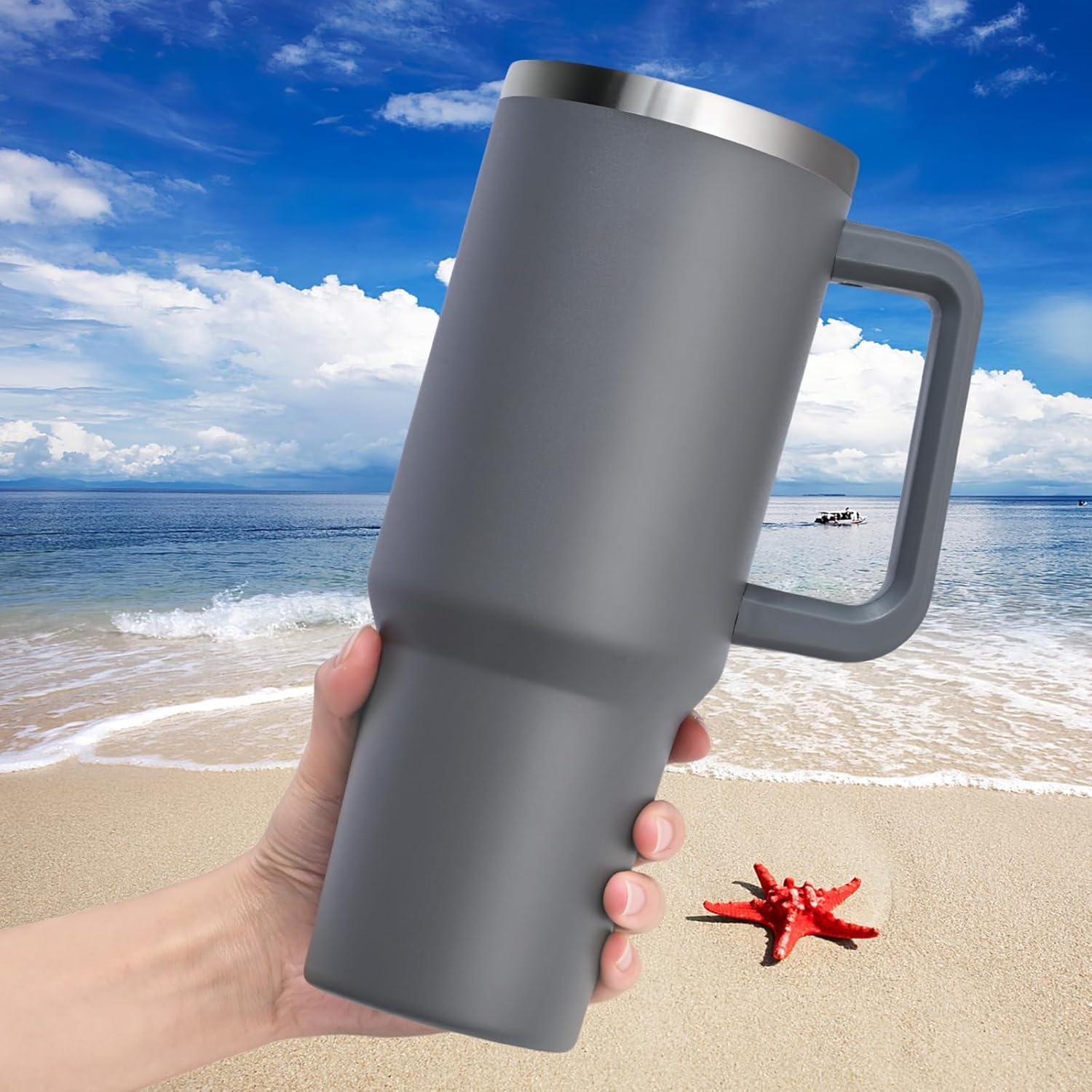 Livole 40oz Trinkbecher Edelstahl Thermobecher mit