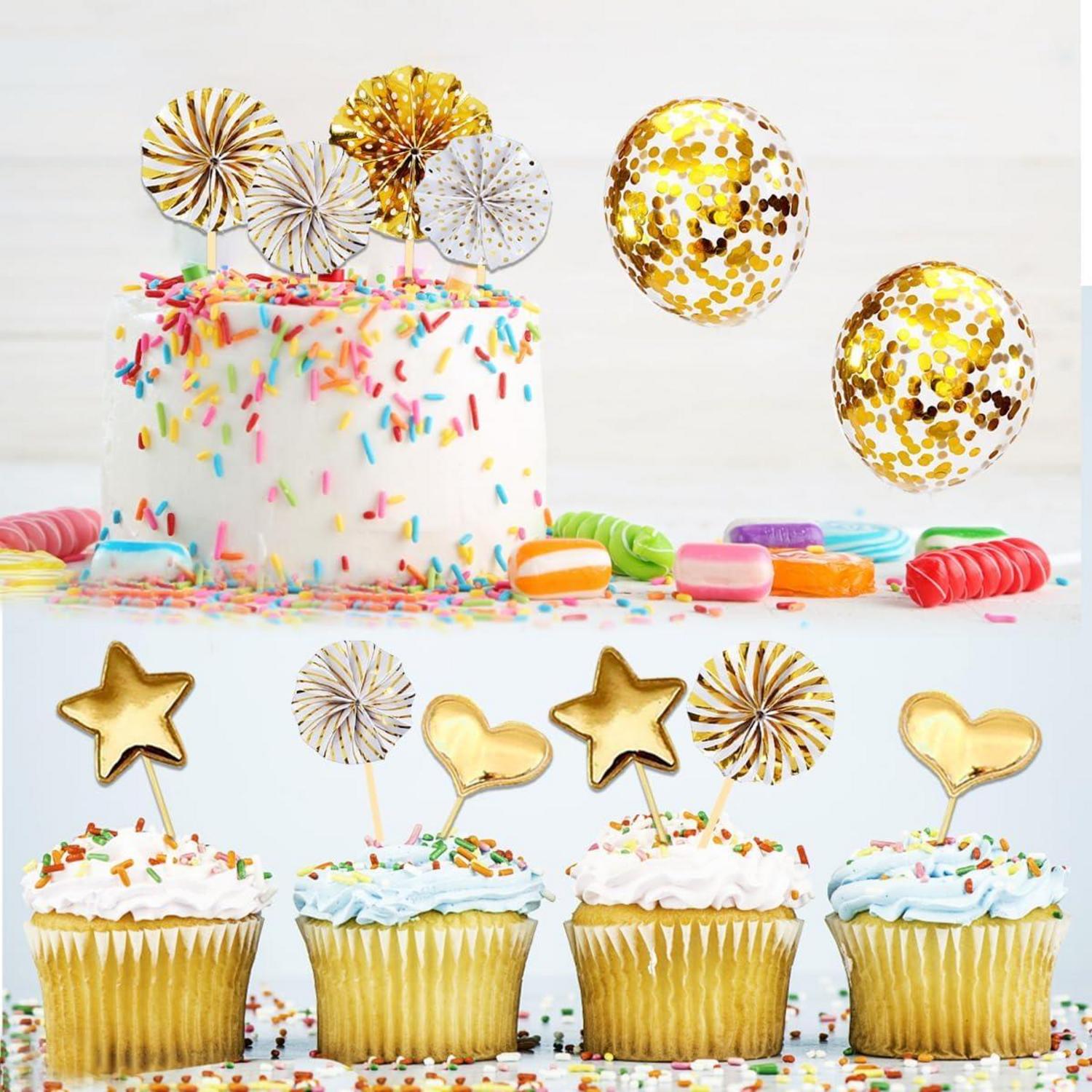 40. Geburtstag Tortendeko Set Gold Hello 40 Cake Topper 20