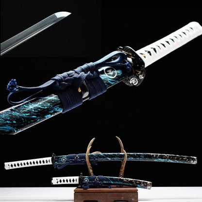 LQSMX Ghost of Tsushima Katana Schwert handgeschmiedeter